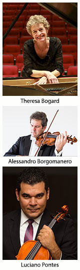 Theresa Bogard, Alessandro Borgomanero and Luciano Pontes