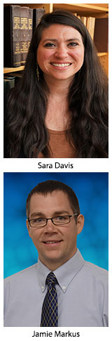 Sara Davis and Jamie Markus