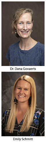 Dr. Dana Govaerts and Emily Schmitt 