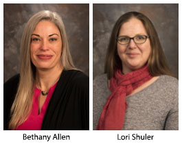 Bethany Allen and Lori Shuler