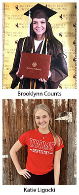 Brooklynn Counts and Katie Ligocki
