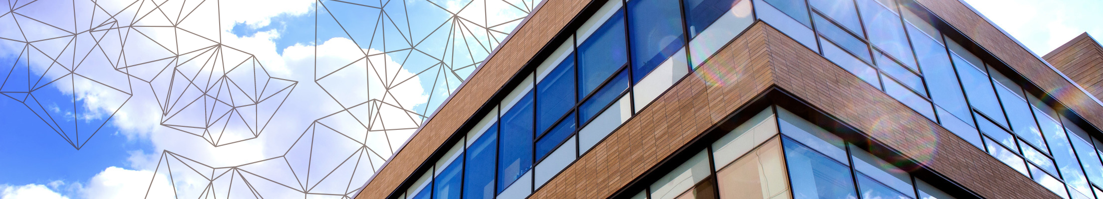 windows along the side of a building