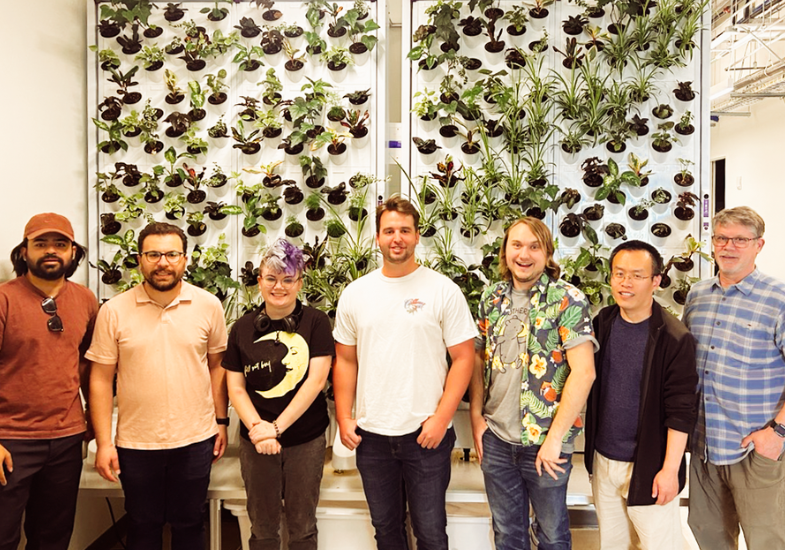 Part of 2025’s CEA class. From left: Iqbal Hossain, Farshad Gorbanishovaneh, Leo Lybarger, Nathan Warner, Jalon Tyndall, Justin Wang, and Cliff Krug. This year the class had a total of ten students: two students from Sheridan College and Central Wyoming College, one out-of-state student, and seven UW students. Photo courtesy of Carmela Guadagno.