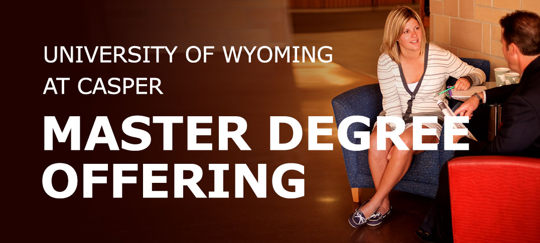 University of Wyoming Casper: Master Degree Offering over student and professor talking