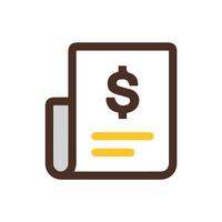 icon of receipt with dollar sign