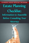 Cover to Estate Planning Checklist