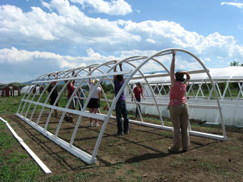 High tunnel structure frame