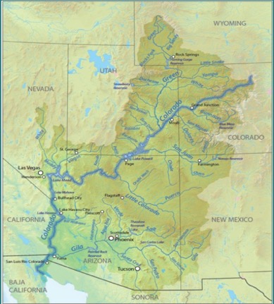 Map of the Colorado River Basin