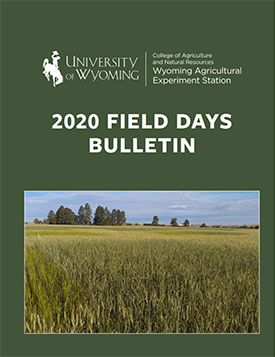 2020 Field Days Bulletin Cover