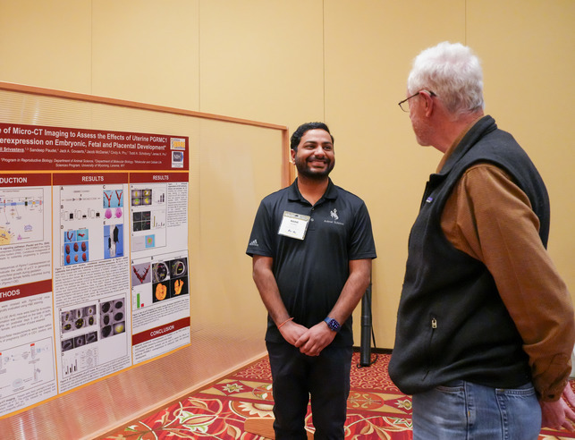 student presenting