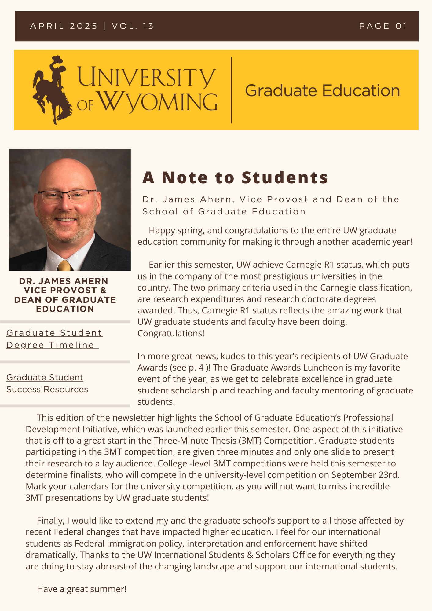 Spring 2025 Newsletter, screen reader friendly can be found under link Spring 2025 Newsletter PDF. 