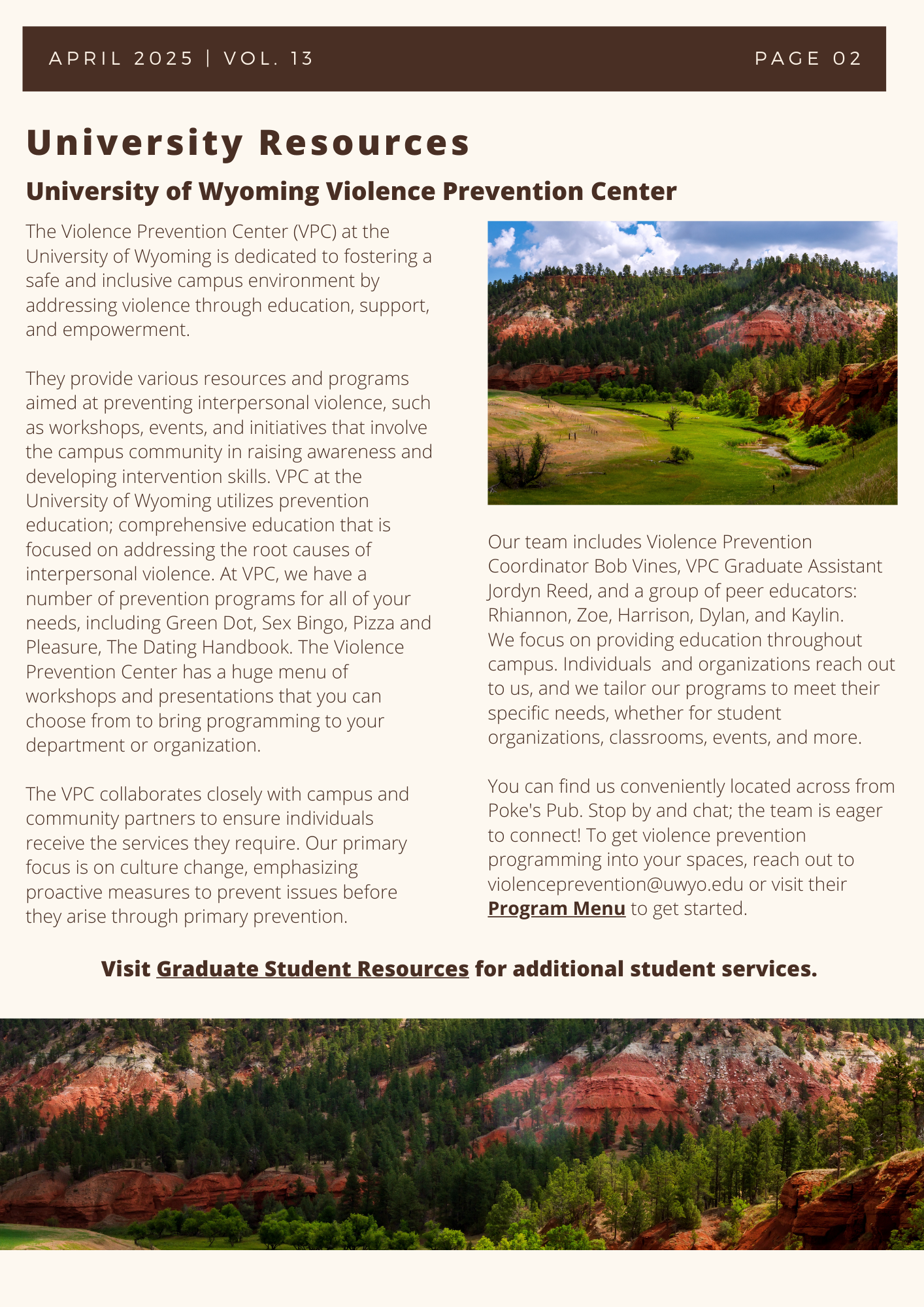 Spring 2025 Newsletter, screen reader friendly can be found under link Spring 2025 Newsletter PDF. 