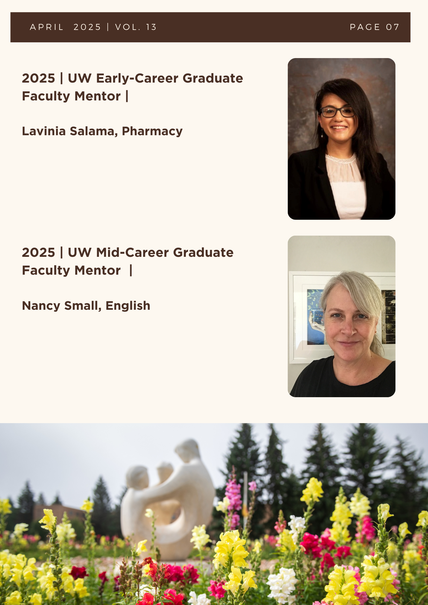 Spring 2025 Newsletter, screen reader friendly can be found under link Spring 2025 Newsletter PDF. 
