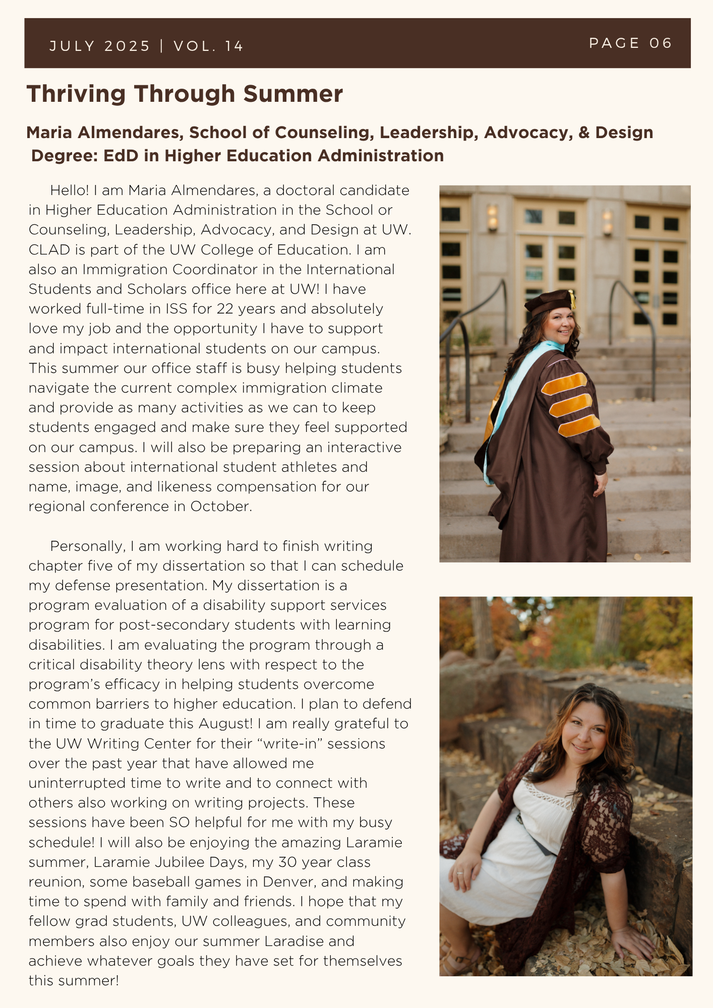 Summer 2025 Newsletter, screen reader friendly version can be found under link Summer 2025 Newsletter PDF.