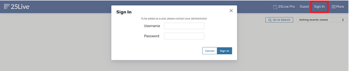 Login Screen