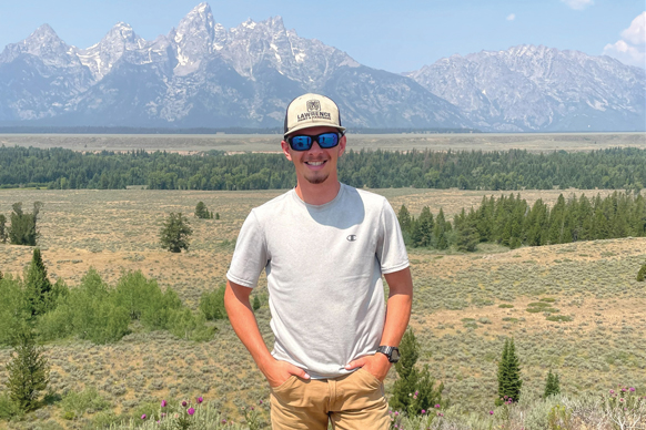 Student Elijah Ward interned with IMAGINE, learning rangeland management