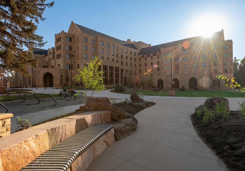 exterior of residence halls