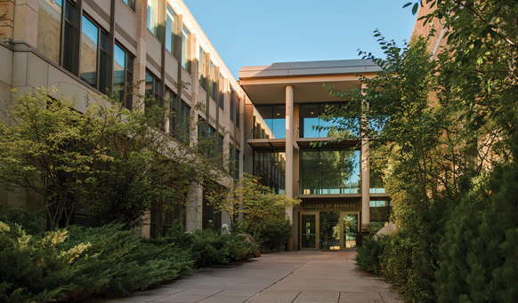 exterior of College of Business building