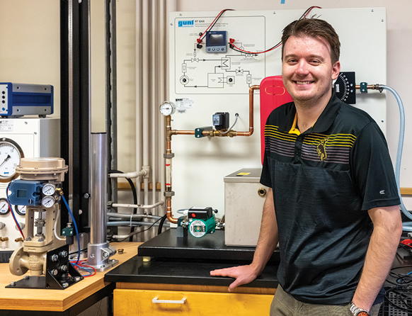 Professor in the Process Control Simulation Lab.