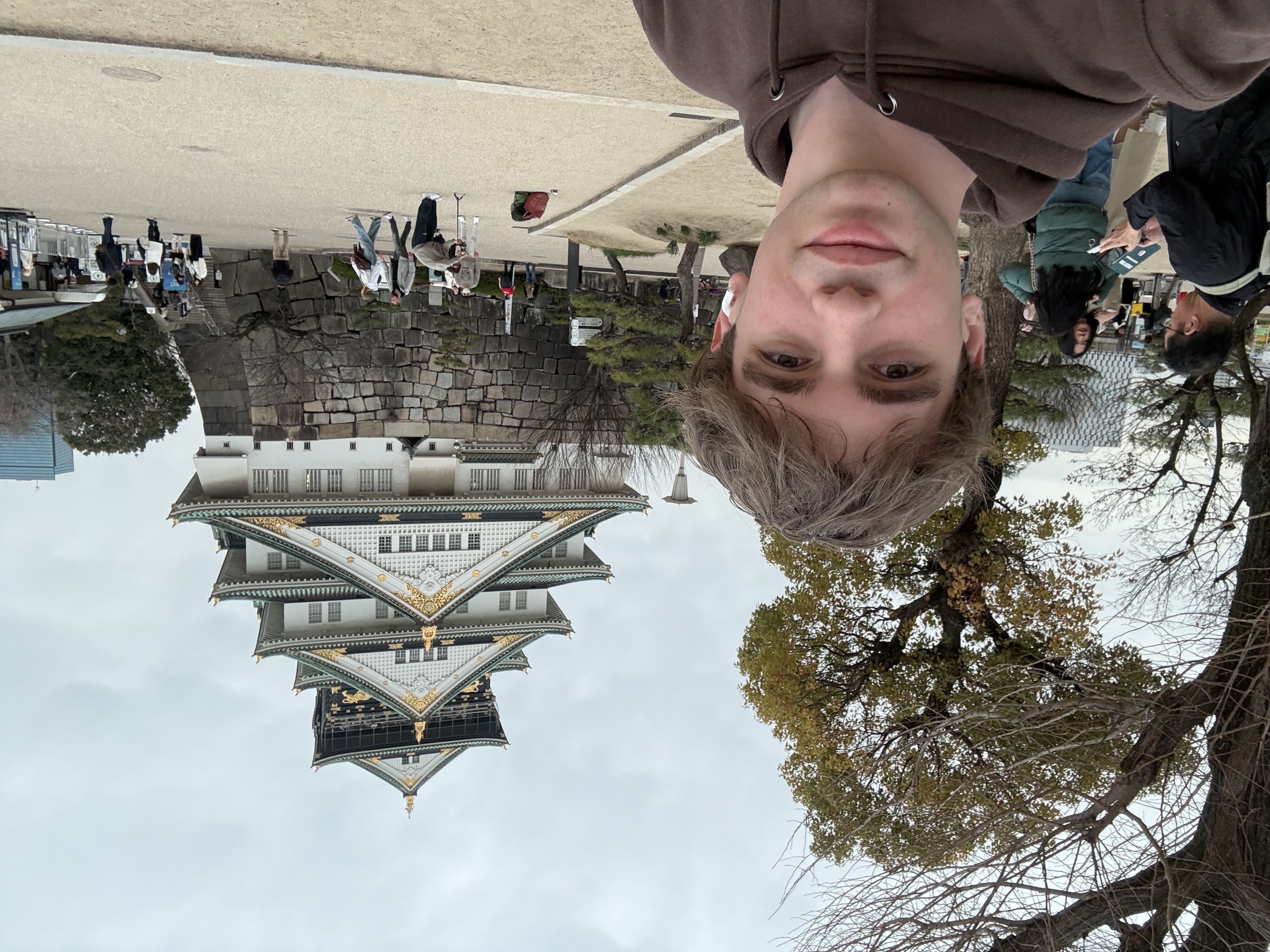 Will Sauls Abroad in front of Temple