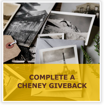 Complete a Cheney giveback over postcards