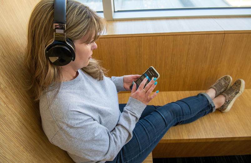 Student on Cell Phone