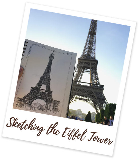 Sketching the Eiffel Tower