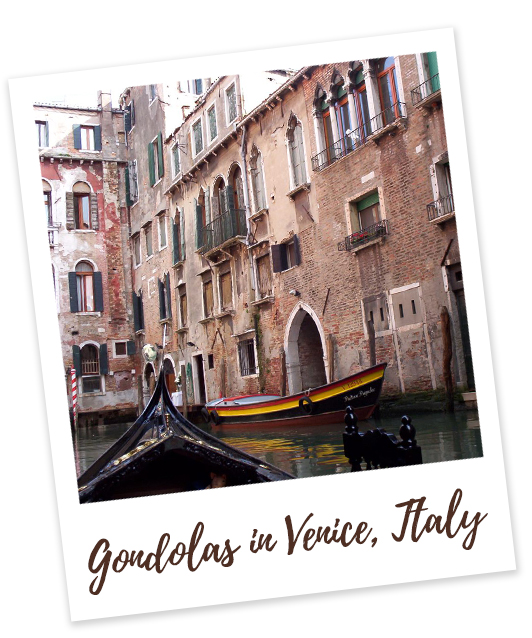 Gondolas in Venice, Italy