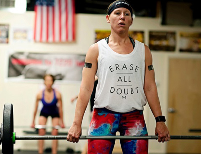 Veteran in Crossfit Class