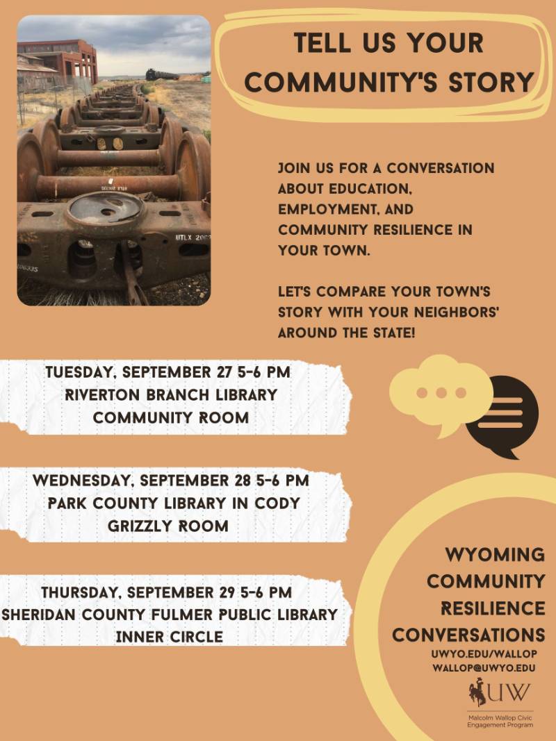 Flyer for resilience projects all around Wyoming