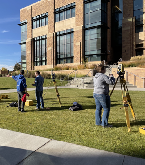 Students in Laramie working on their resilience project
