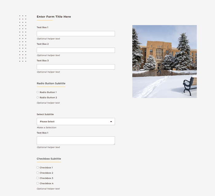 preview of form page template