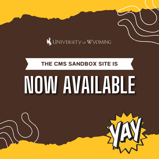 Sandbox Site is now available email header