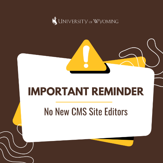 A thumbnail of the new cms site editor blackout reminder email