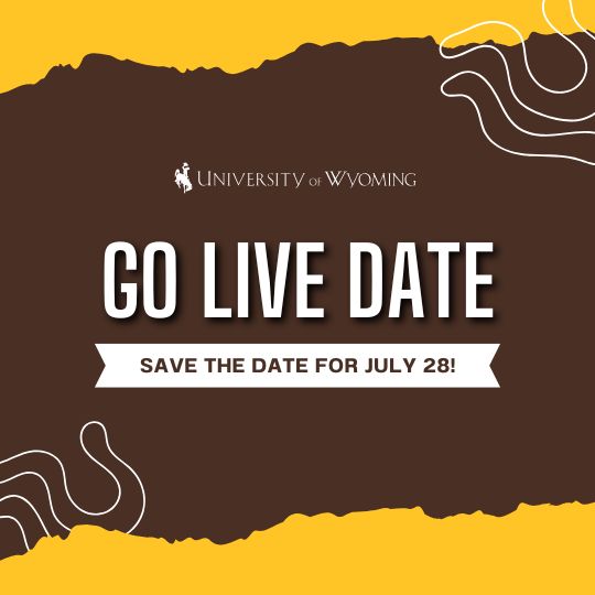 Go Live date save the date for July 28 email header