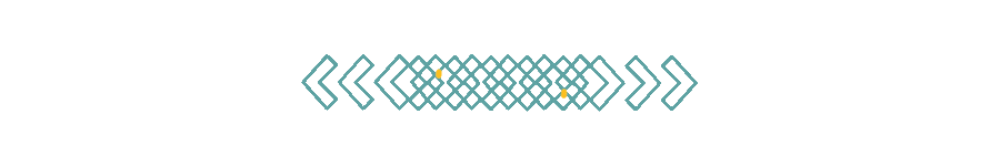 A group of turqoise triangles behind a yellow circular graphic that is moving