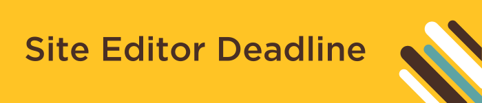 Site Editor Deadline graphic