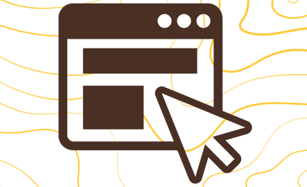 cursor on webpage icon