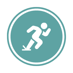 person running to start icon