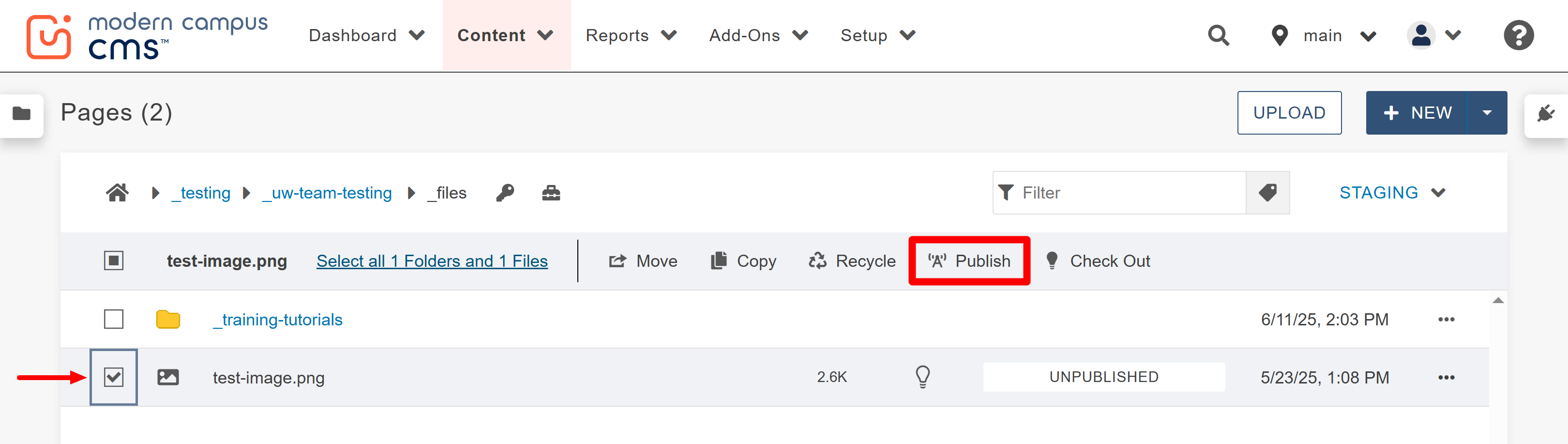 uploading files step 5 screenshot