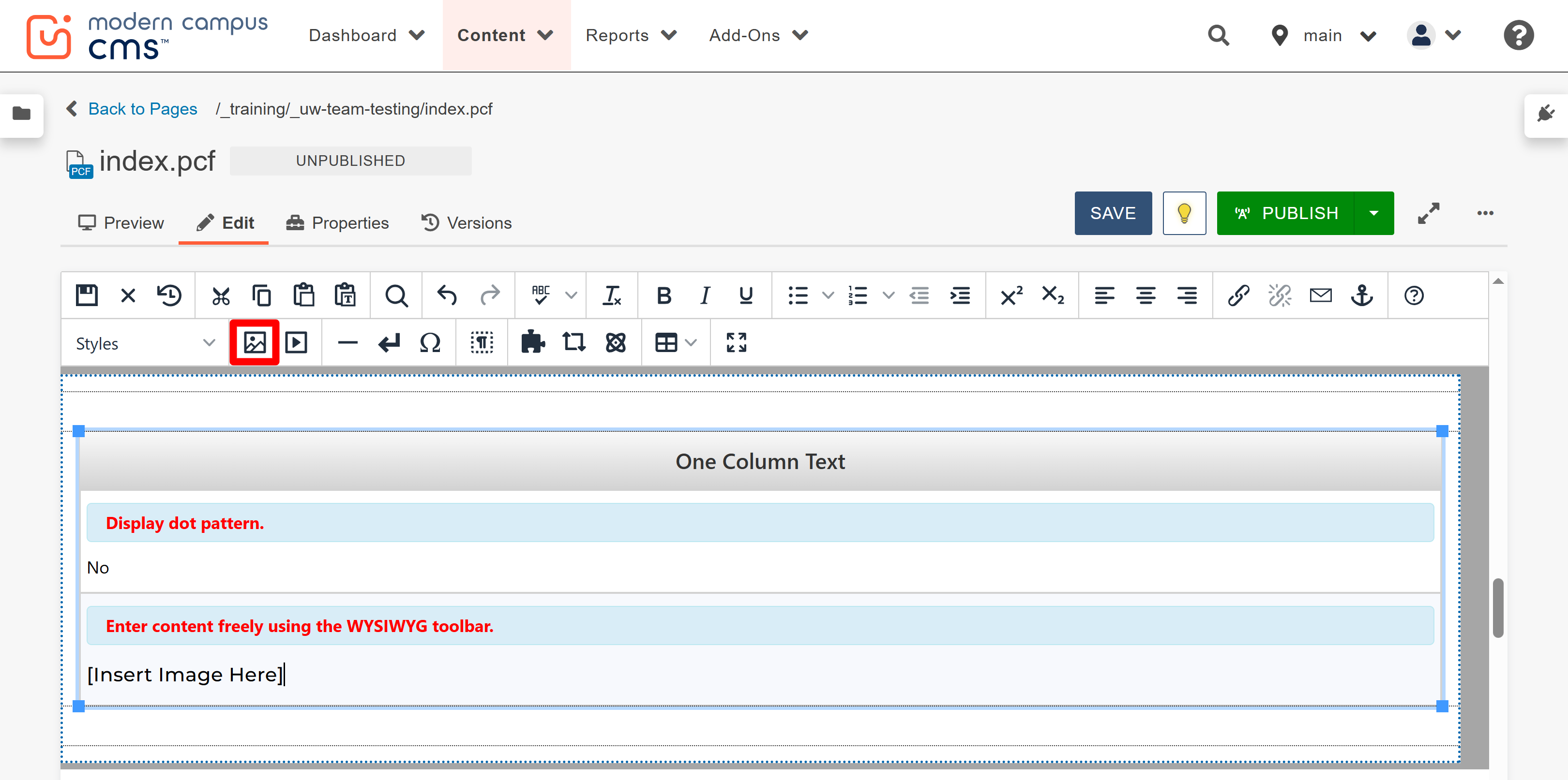 insert images step 1 screenshot