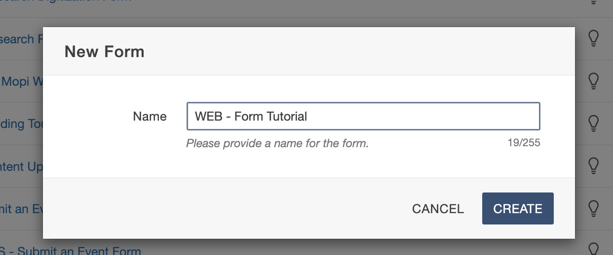 example naming convention for forms WEB - Form Tutorial