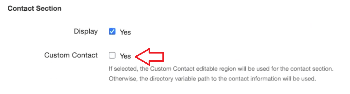 custom contact button