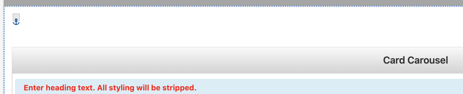 anchor icon appearing above snippet