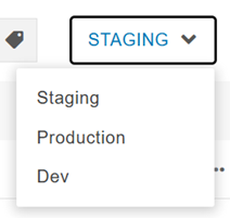 staging vs production example