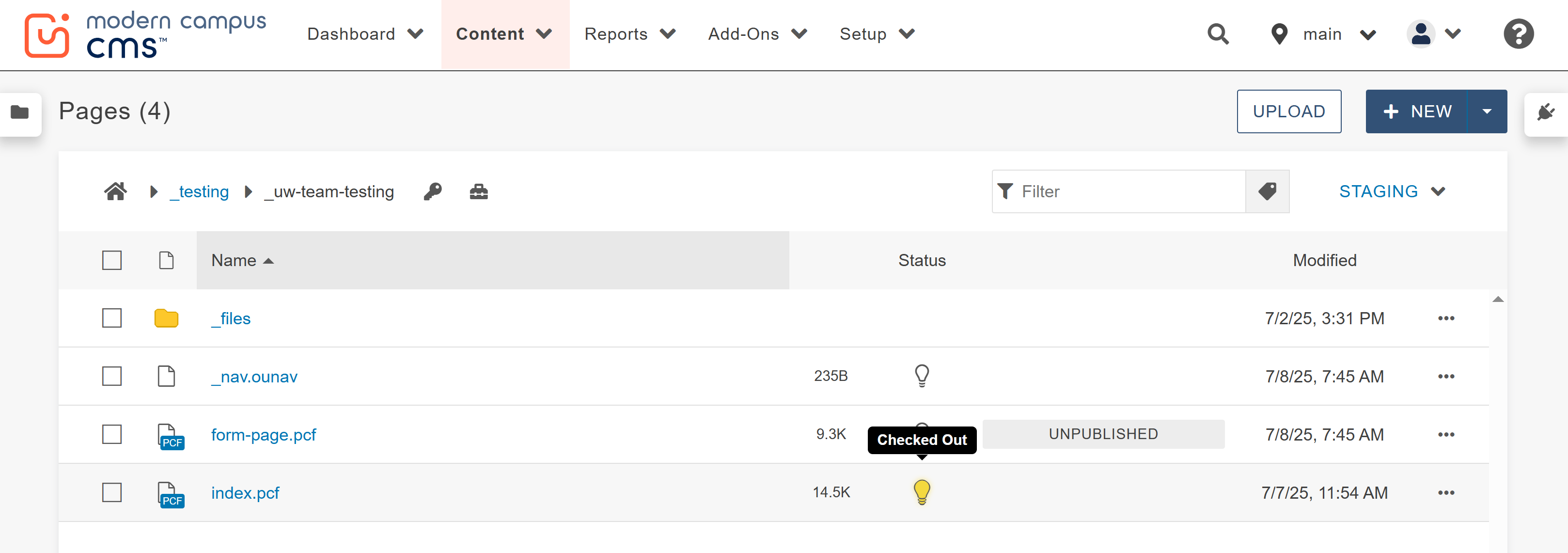 checking files in or out step 1 screenshot