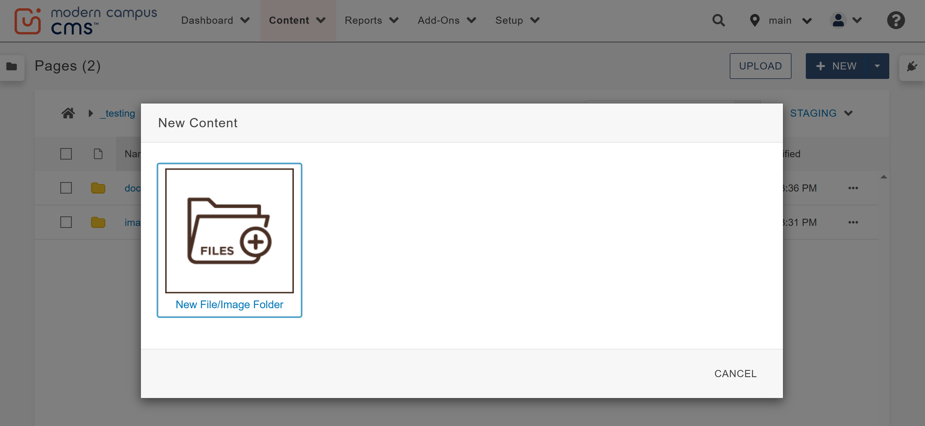 new file/image folder screenshot