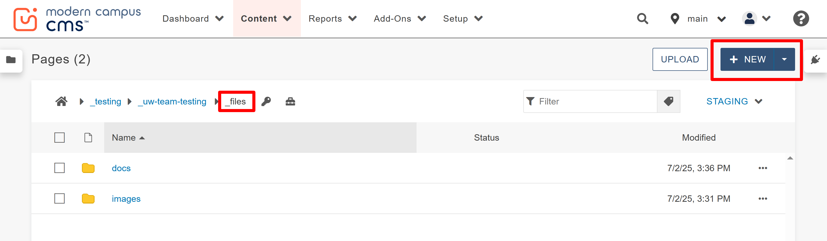 new file folder step 1 screenshot