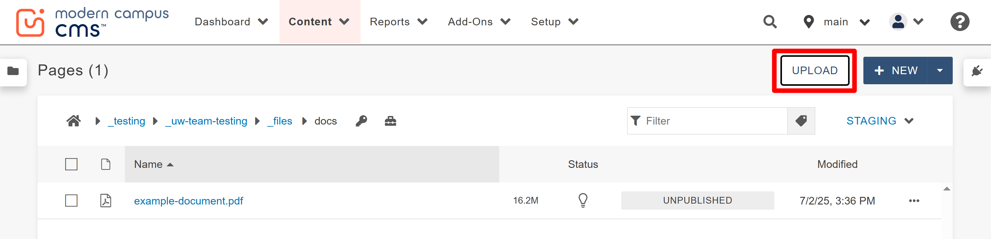 overwrite a document step 2 screenshot