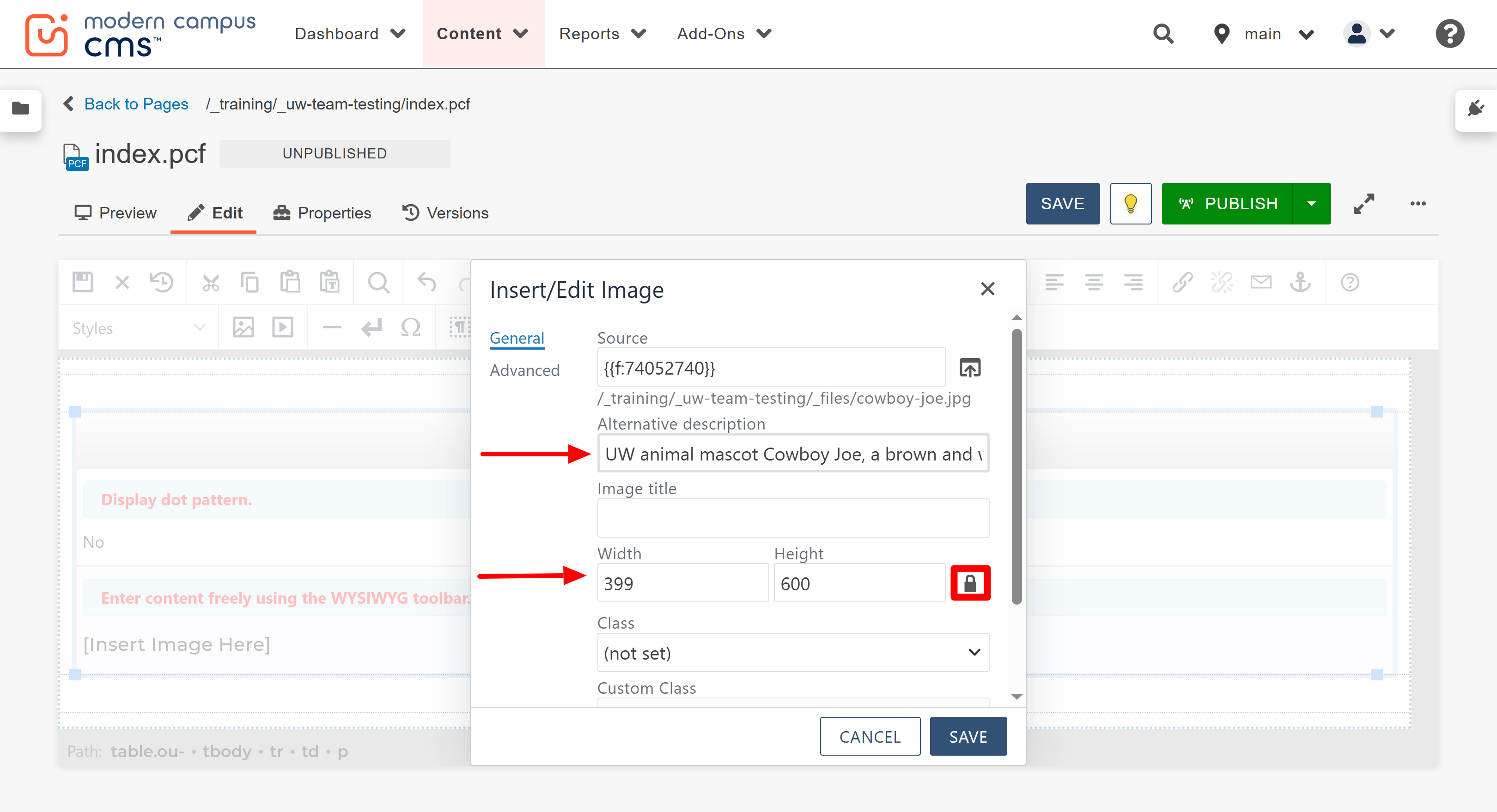 insert images step 5 screenshot